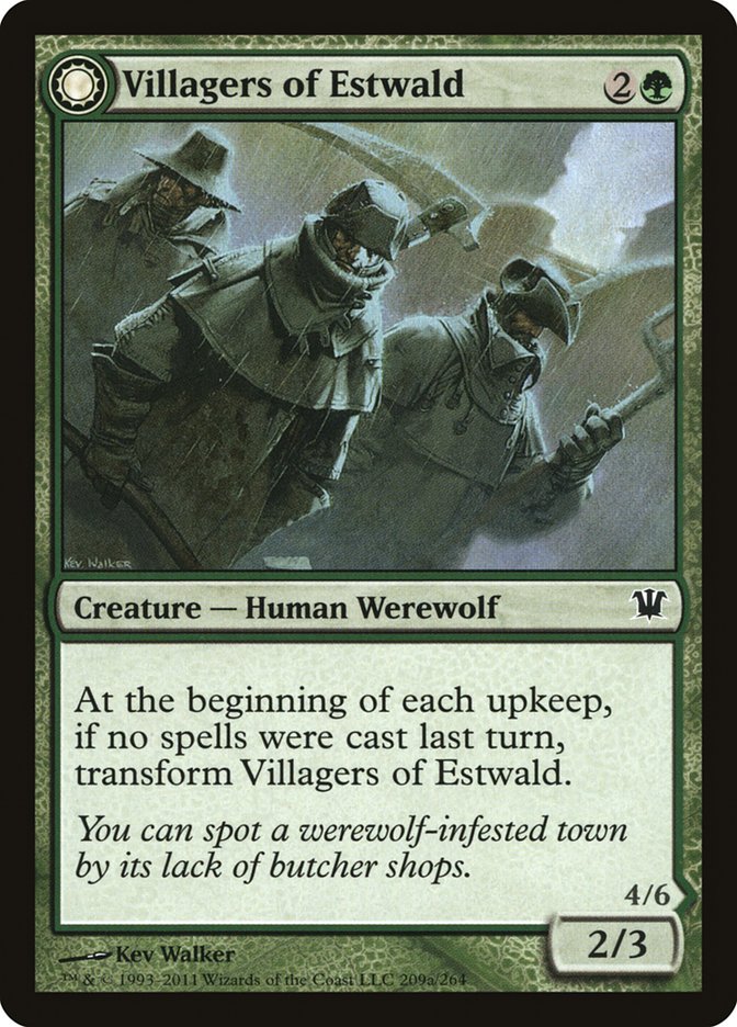 Villagers of Estwald // Howlpack of Estwald [Innistrad] | Odin's Place