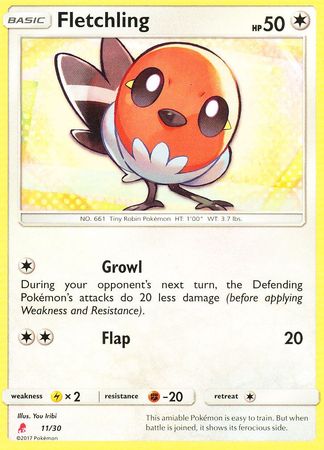 Fletchling (11/30) [Sun & Moon: Trainer Kit - Lycanroc] | Odin's Place
