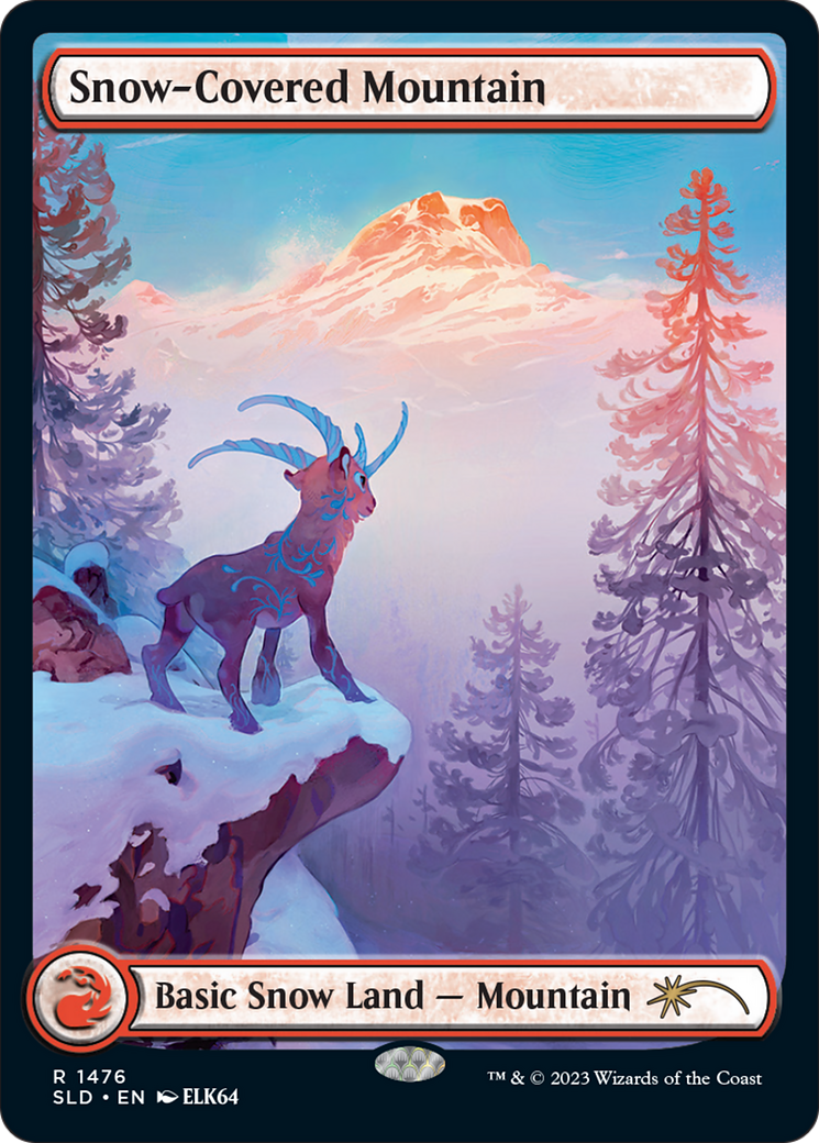 Snow-Covered Mountain (1476) (Rainbow Foil) [Secret Lair Drop Series] | Odin's Place
