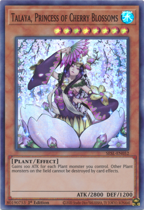 Talaya, Princess of Cherry Blossoms [SESL-EN052] Super Rare | Odin's Place
