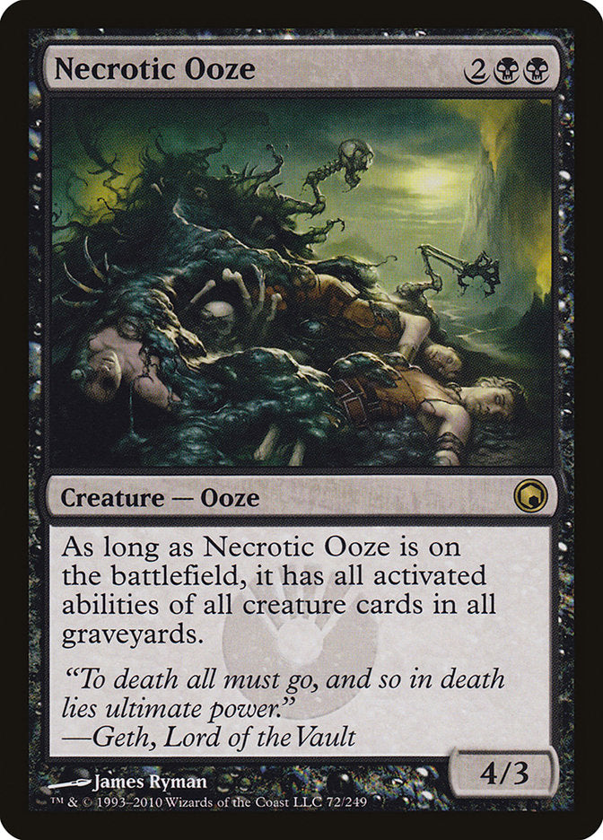 Necrotic Ooze (72) [Scars of Mirrodin] | Odin's Place