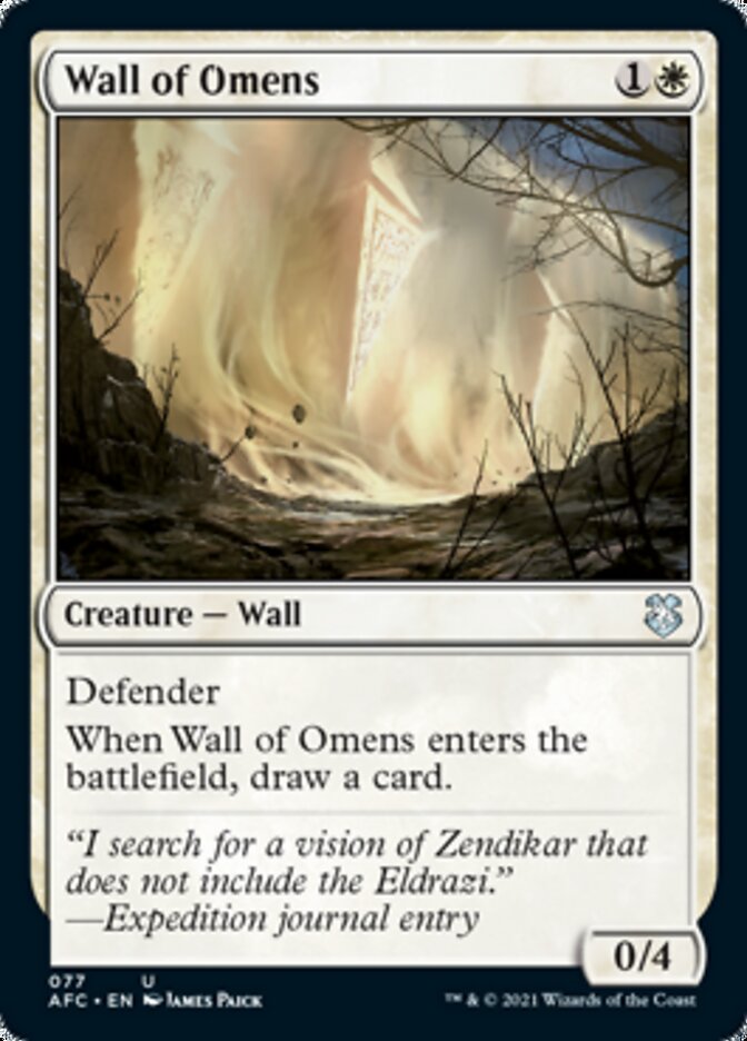 Wall of Omens [Dungeons & Dragons: Adventures in the Forgotten Realms Commander] | Odin's Place