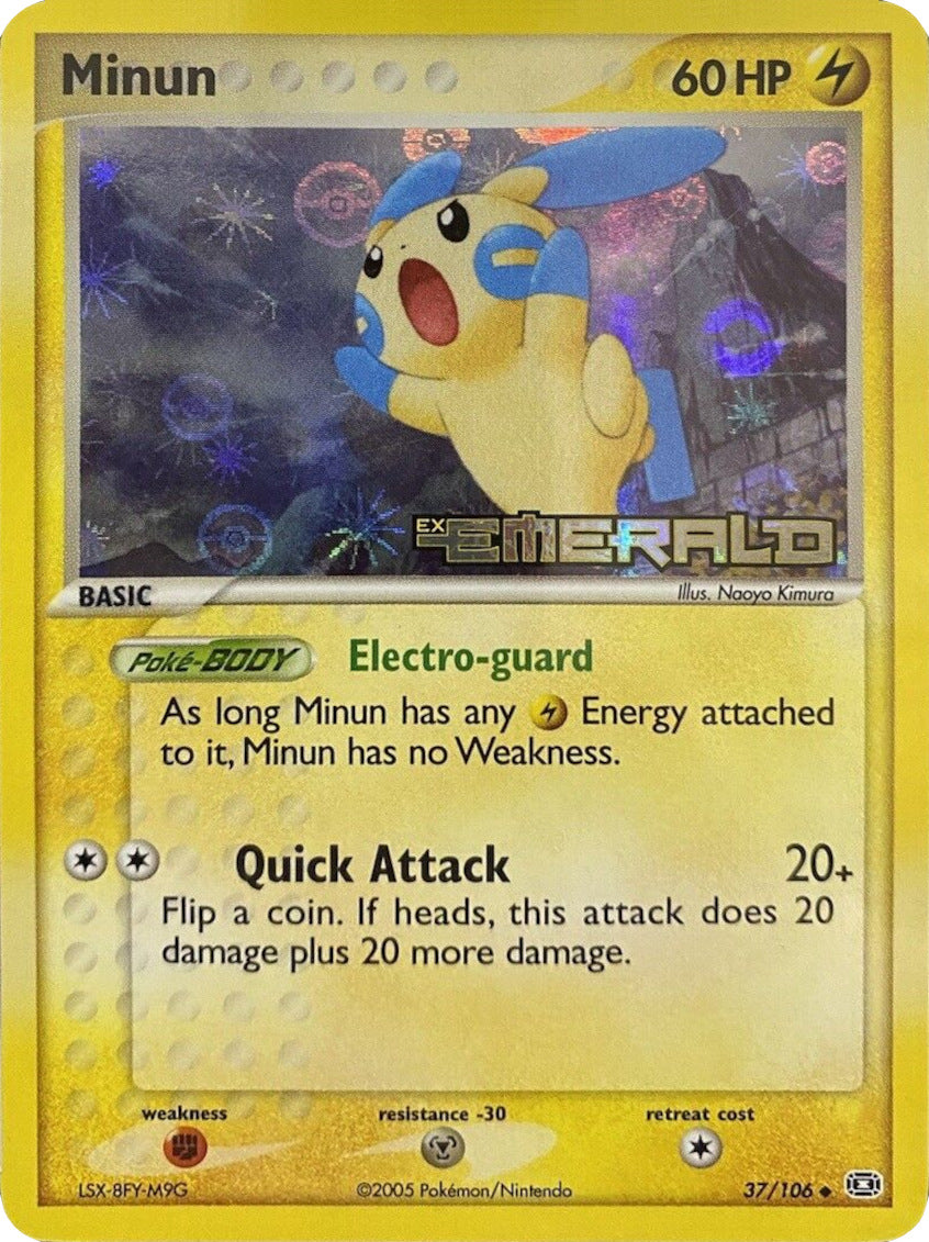 Minun (37/106) (Stamped) [EX: Emerald] | Odin's Place