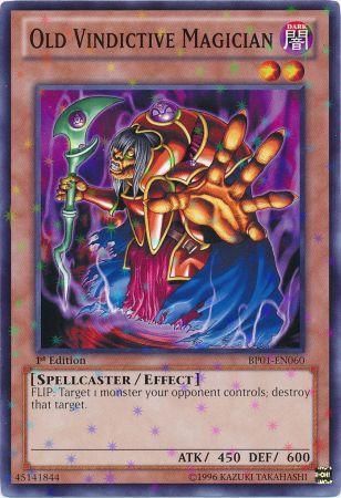 Old Vindictive Magician [BP01-EN060] Starfoil Rare | Odin's Place