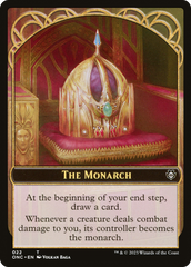 The Monarch // Golem Double-Sided Token [Phyrexia: All Will Be One Commander Tokens] | Odin's Place