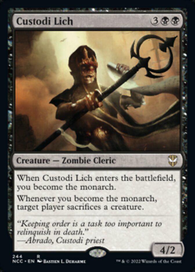 Custodi Lich [Streets of New Capenna Commander] | Odin's Place