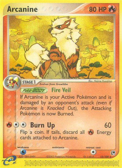 Arcanine (15/100) [EX: Sandstorm] | Odin's Place