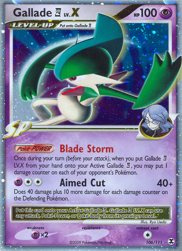 Gallade LV.X (106/111) [Platinum: Rising Rivals] | Odin's Place