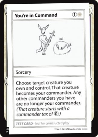 You're in Command (2021 Edition) [Mystery Booster Playtest Cards] | Odin's Place