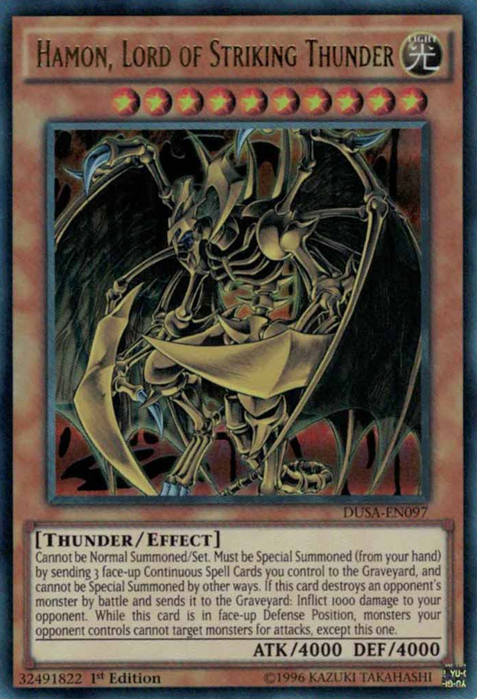 Hamon, Lord of Striking Thunder [DUSA-EN097] Ultra Rare | Odin's Place