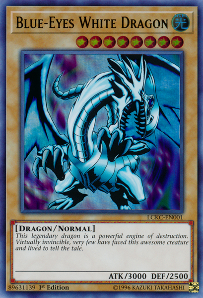 Blue-Eyes White Dragon (Version 1) [LCKC-EN001] Ultra Rare | Odin's Place