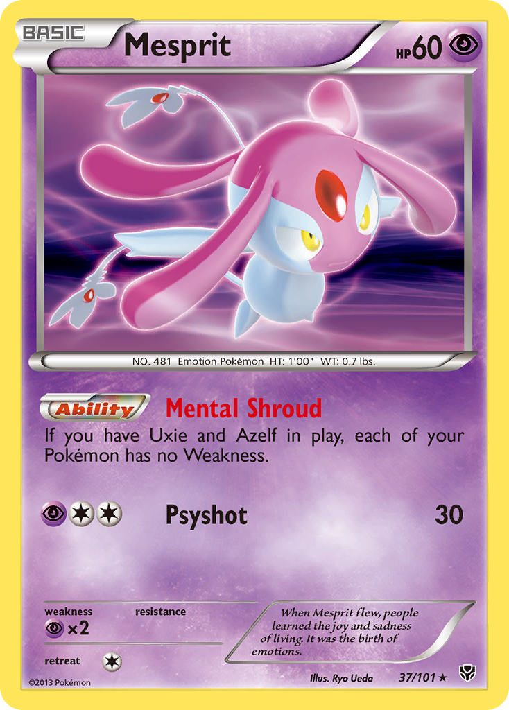 Mesprit (37/101) [Black & White: Plasma Blast] | Odin's Place
