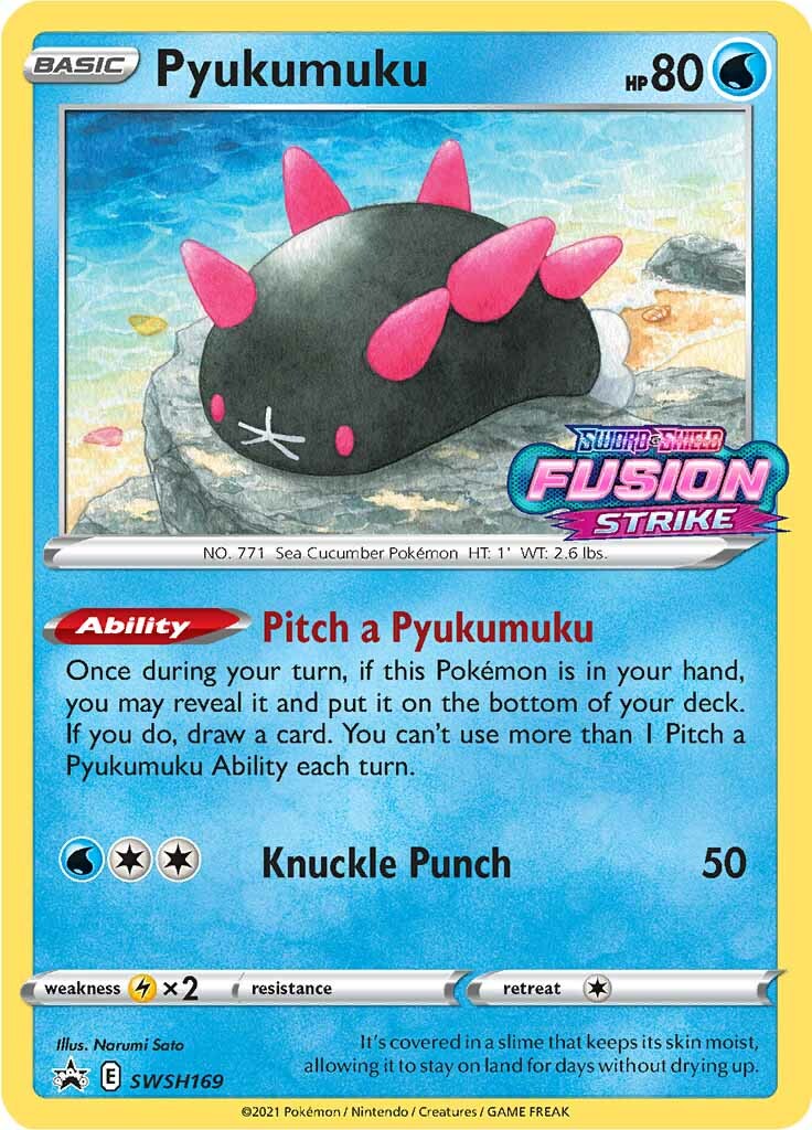 Pyukumuku (SWSH169) (Prerelease Promo) [Sword & Shield: Black Star Promos] | Odin's Place