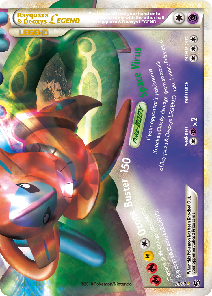 Rayquaza & Deoxys LEGEND (90/90) [HeartGold & SoulSilver: Undaunted] | Odin's Place
