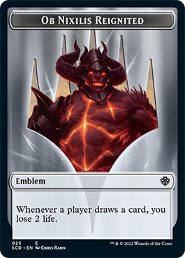 Ob Nixilis Reignited // Ob Nixilis Reignited Double-Sided Token [Starter Commander Decks] | Odin's Place