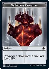 Ob Nixilis Reignited // Ob Nixilis Reignited Double-Sided Token [Starter Commander Decks] | Odin's Place