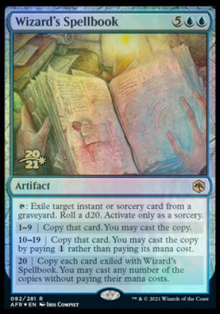 Wizard's Spellbook [Dungeons & Dragons: Adventures in the Forgotten Realms Prerelease Promos] | Odin's Place