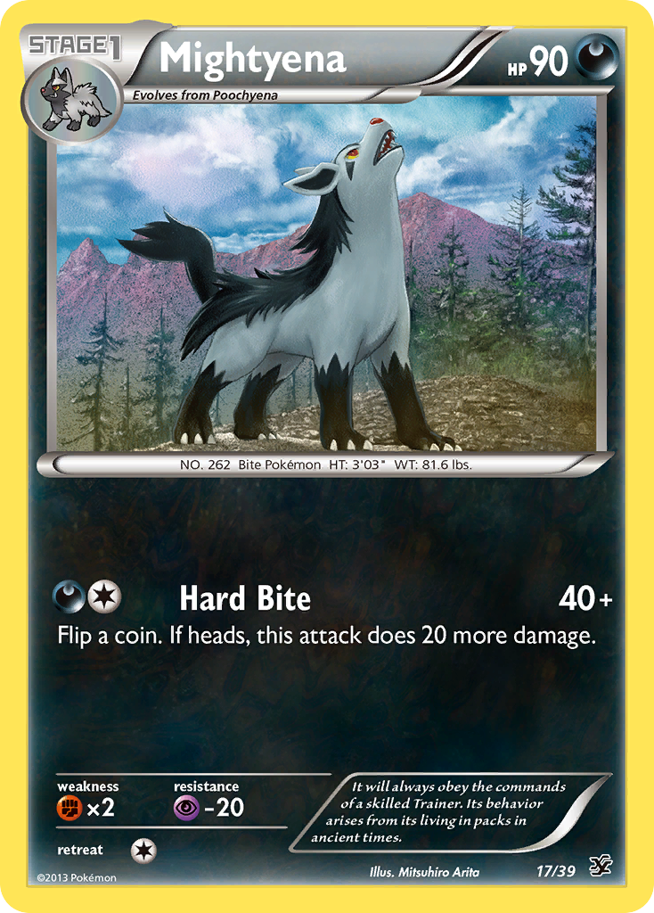 Mightyena (17/39) [XY: Kalos Starter Set] | Odin's Place
