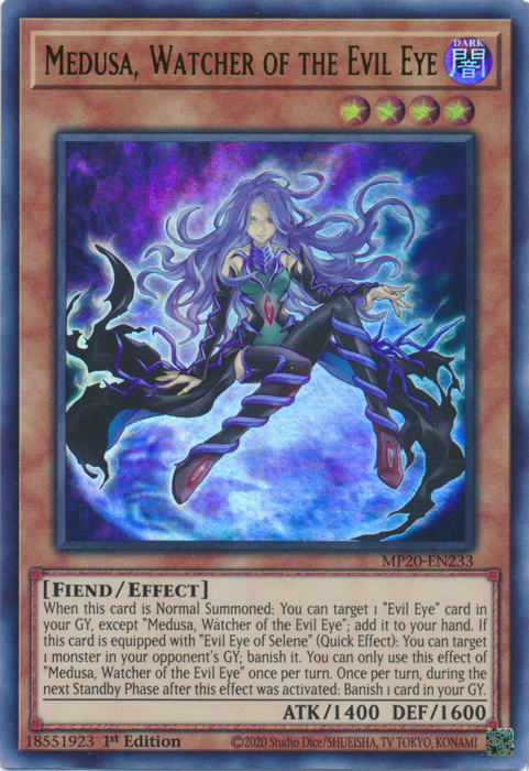 Medusa, Watcher of the Evil Eye [MP20-EN233] Ultra Rare | Odin's Place