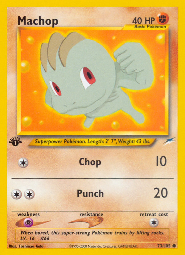 Machop (73/105) [Neo Destiny 1st Edition] | Odin's Place