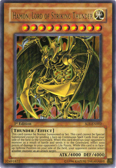 Hamon, Lord of Striking Thunder [SOI-EN002] Ultra Rare | Odin's Place