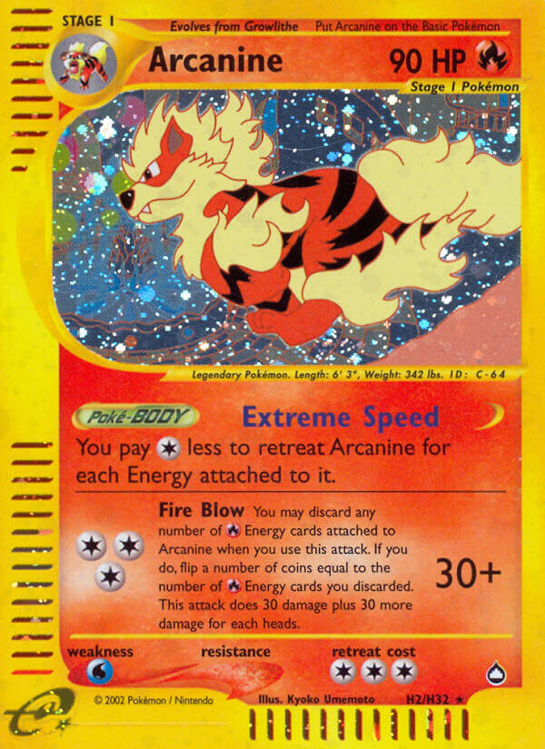 Arcanine (H2/H32) [Aquapolis] | Odin's Place