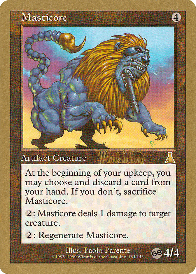 Masticore (Mark Le Pine) (SB) [World Championship Decks 1999] | Odin's Place
