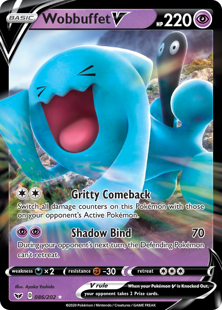 Wobbuffet V (086/202) [Sword & Shield: Base Set] | Odin's Place