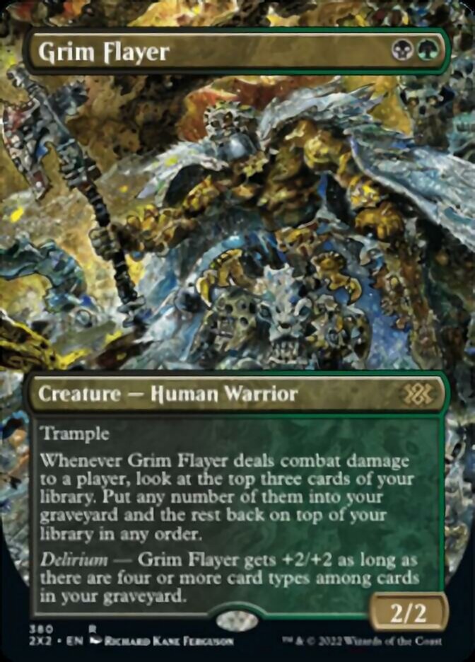 Grim Flayer (Borderless Alternate Art) [Double Masters 2022] | Odin's Place