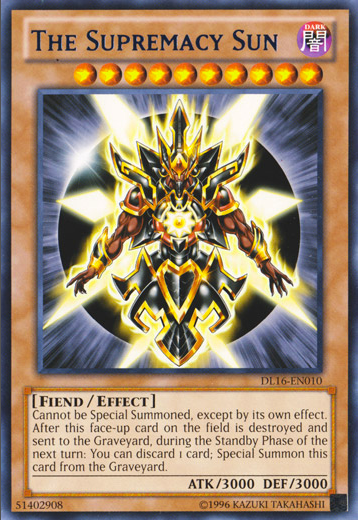 The Supremacy Sun (Blue) [DL16-EN010] Rare | Odin's Place