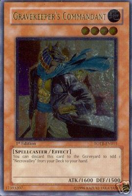 Gravekeeper's Commandant [FOTB-EN015] Ultimate Rare | Odin's Place