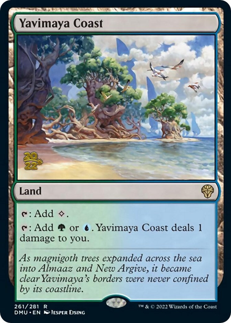Yavimaya Coast [Dominaria United Prerelease Promos] | Odin's Place