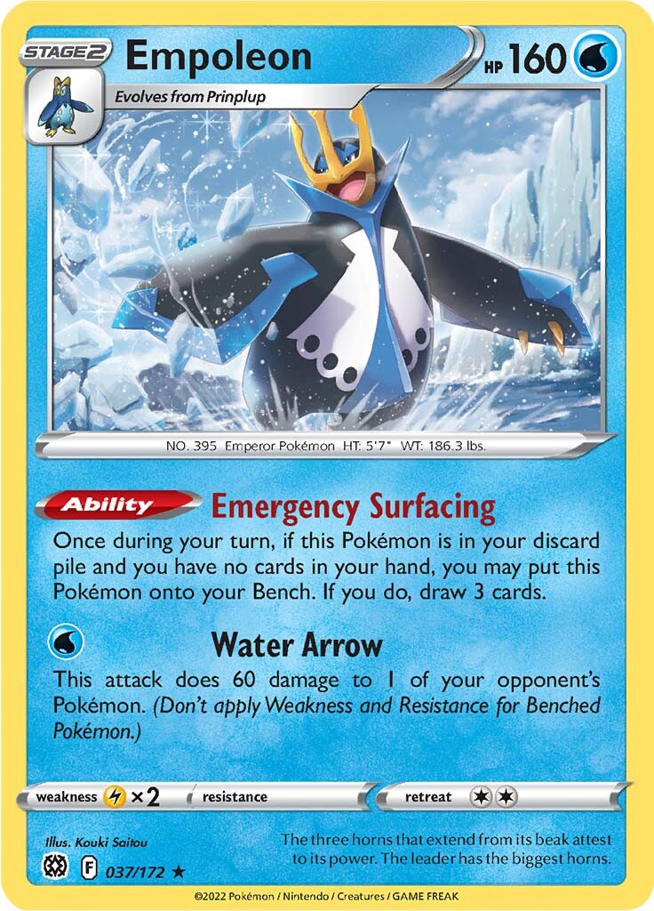 Empoleon (037/172) [Sword & Shield: Brilliant Stars] | Odin's Place