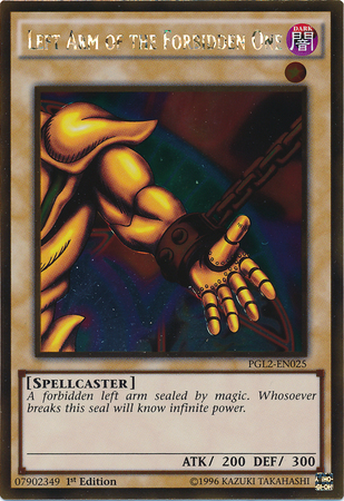 Left Arm of the Forbidden One [PGL2-EN025] Gold Rare | Odin's Place