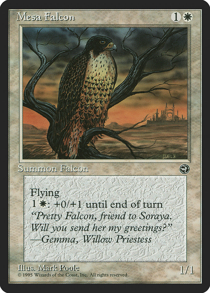 Mesa Falcon (Gemma Flavor Text) [Homelands] | Odin's Place