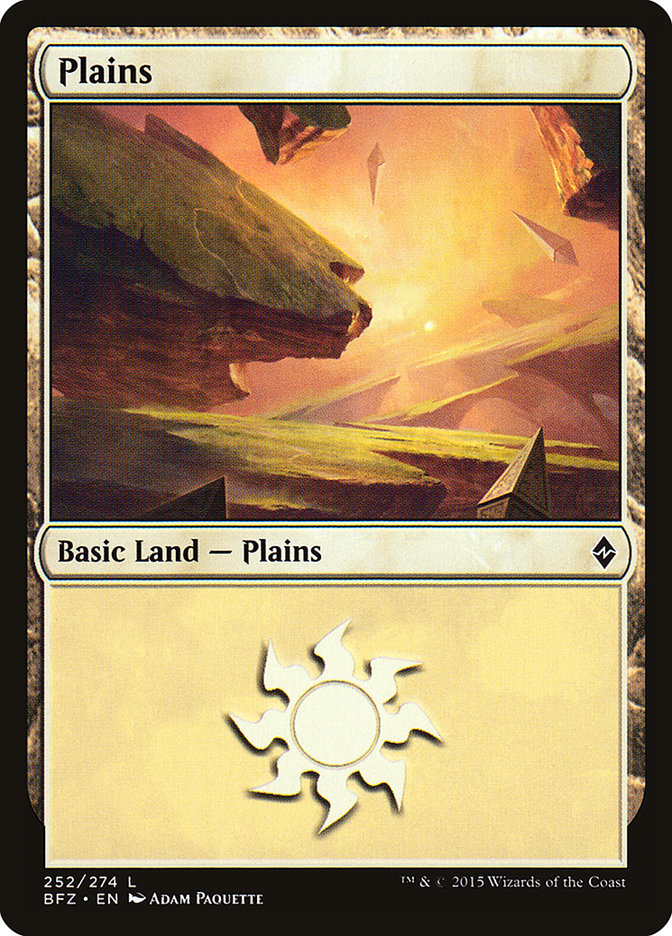 Plains (252) [Battle for Zendikar] | Odin's Place