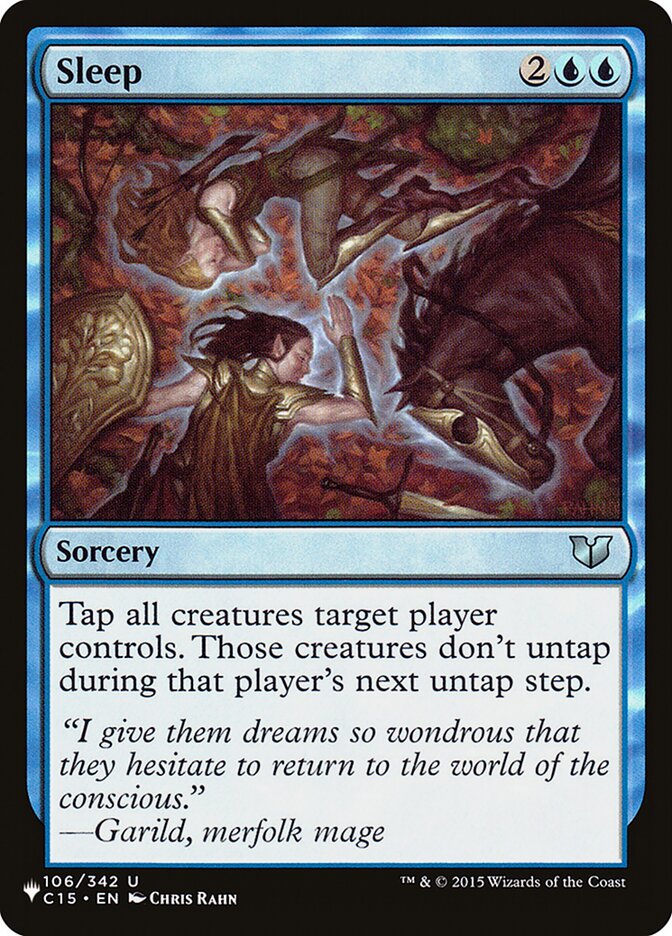 Sleep [The List] | Odin's Place
