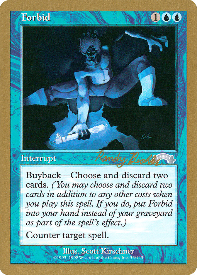 Forbid (Randy Buehler) [World Championship Decks 1998] | Odin's Place