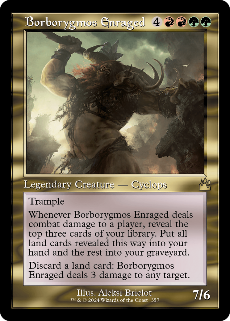 Borborygmos Enraged (Retro Frame) [Ravnica Remastered] | Odin's Place