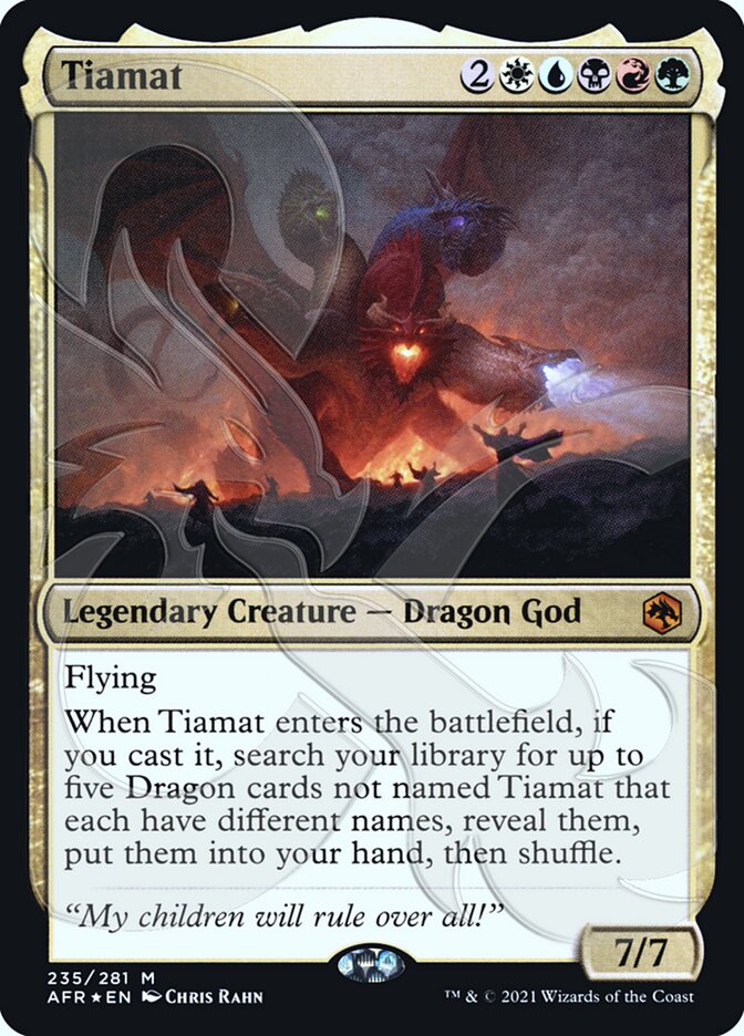 Tiamat (Ampersand Promo) [Dungeons & Dragons: Adventures in the Forgotten Realms Promos] | Odin's Place