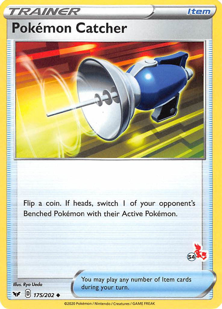 Pokemon Catcher (175/202) (Cinderace Stamp #54) [Battle Academy 2022] | Odin's Place