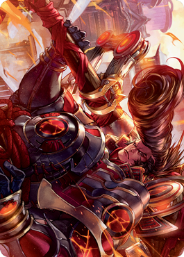 Upriser Renegade Art Card [Kamigawa: Neon Dynasty Art Series] | Odin's Place