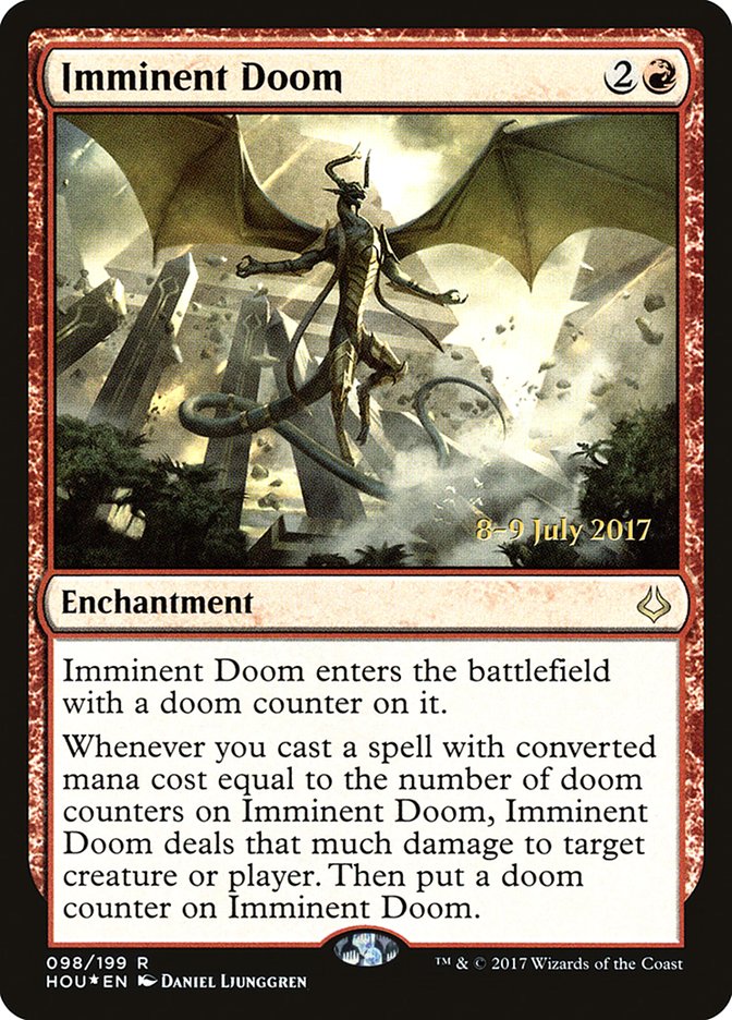 Imminent Doom (98) [Hour of Devastation Prerelease Promos] | Odin's Place