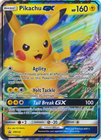 Pikachu GX (SM232) (Jumbo Card) [Sun & Moon: Black Star Promos] | Odin's Place