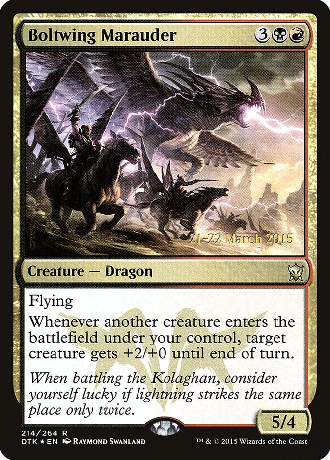 Boltwing Marauder (214) [Dragons of Tarkir Prerelease Promos] | Odin's Place