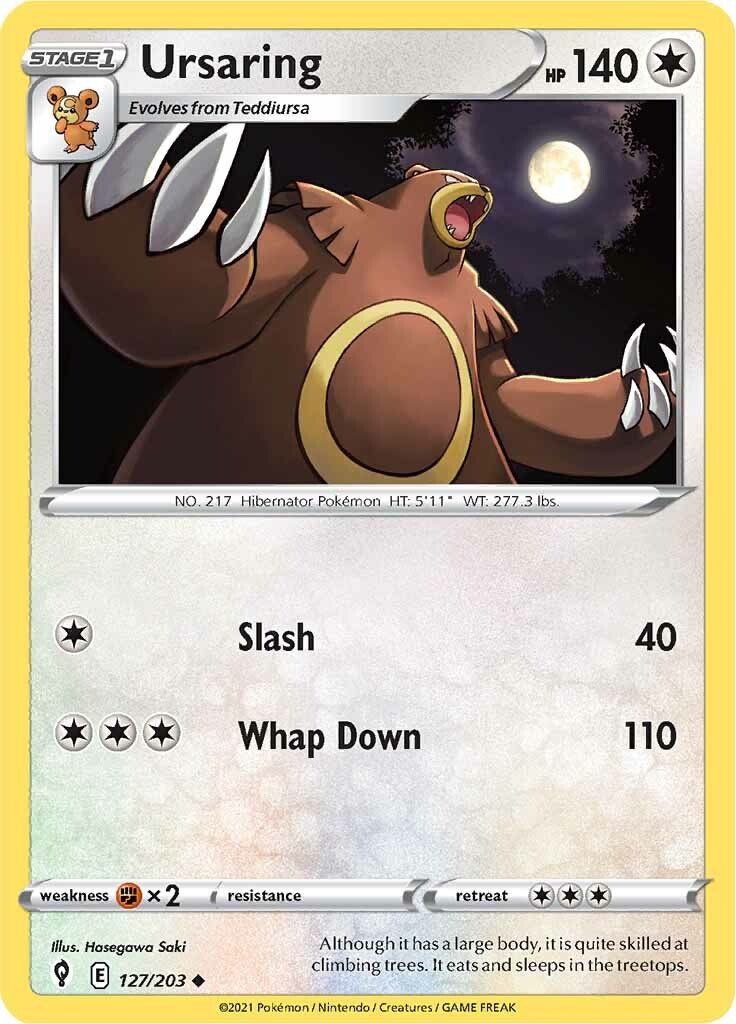 Ursaring (127/203) [Sword & Shield: Evolving Skies] | Odin's Place