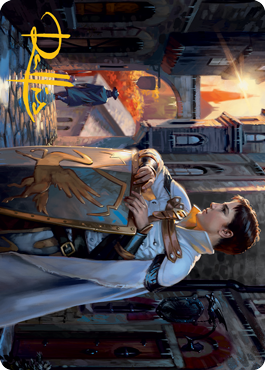 Dennick, Pious Apprentice Art Card (Gold-Stamped Signature) [Innistrad: Midnight Hunt Art Series] | Odin's Place