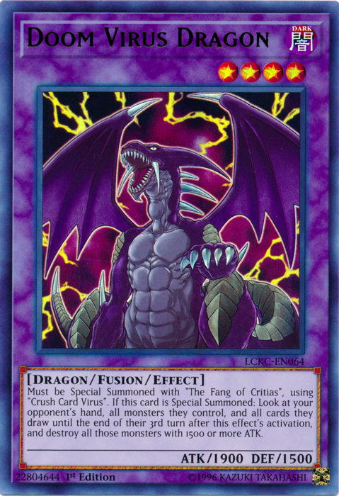 Doom Virus Dragon [LCKC-EN064] Ultra Rare | Odin's Place