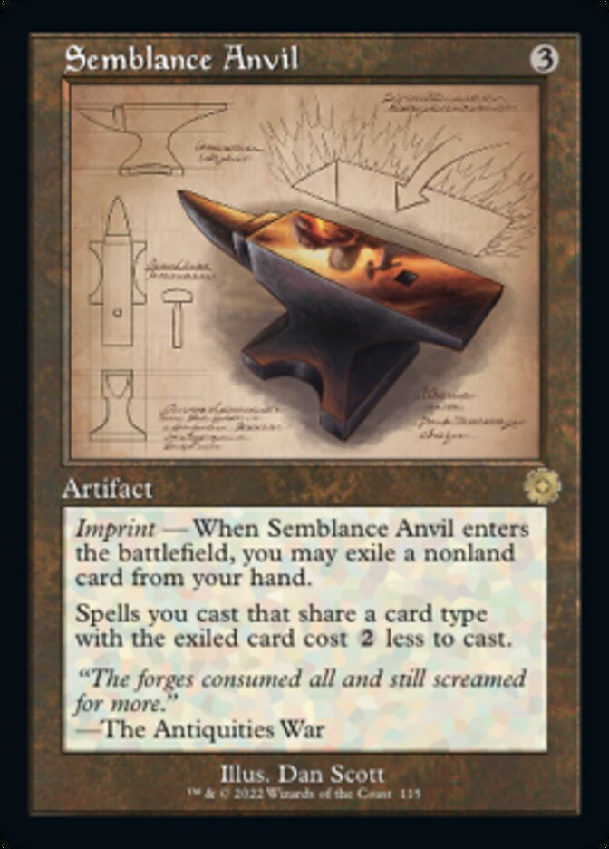 Semblance Anvil (Retro Schematic) [The Brothers' War Retro Artifacts] | Odin's Place