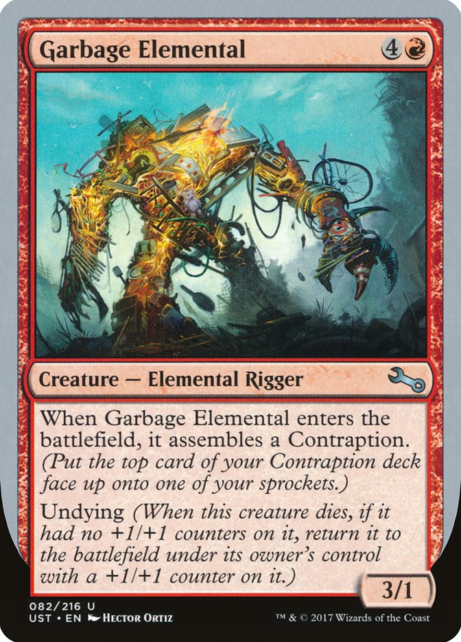 Garbage Elemental (82) (3/1 Creature) [Unstable] | Odin's Place